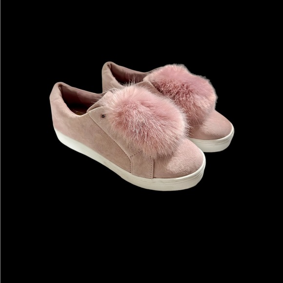 Sam Edelman Leya Sneakers, Pink Pom Sneakers 8 Euro 38 - Picture 1 of 5